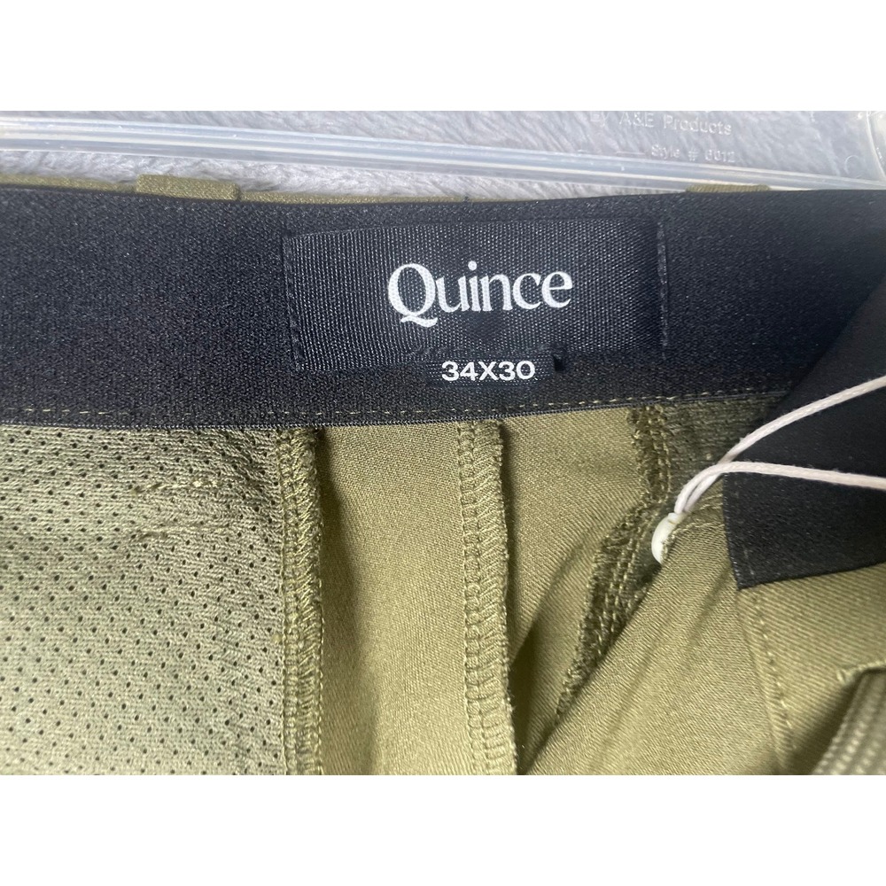 NWT Quince Mens Performance Chino Pants Olive Green 34x30 - Picture 7 of 7